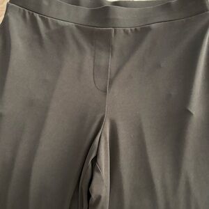 Susan Graver XS black pull up Trousers stretchy 29 x‎ 22 ankle pants buttons